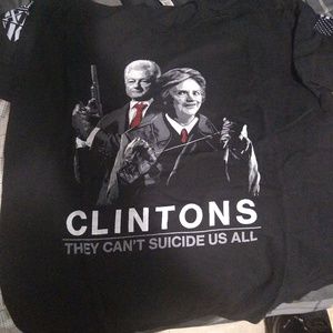 Clinton's can't suicide us all shirt